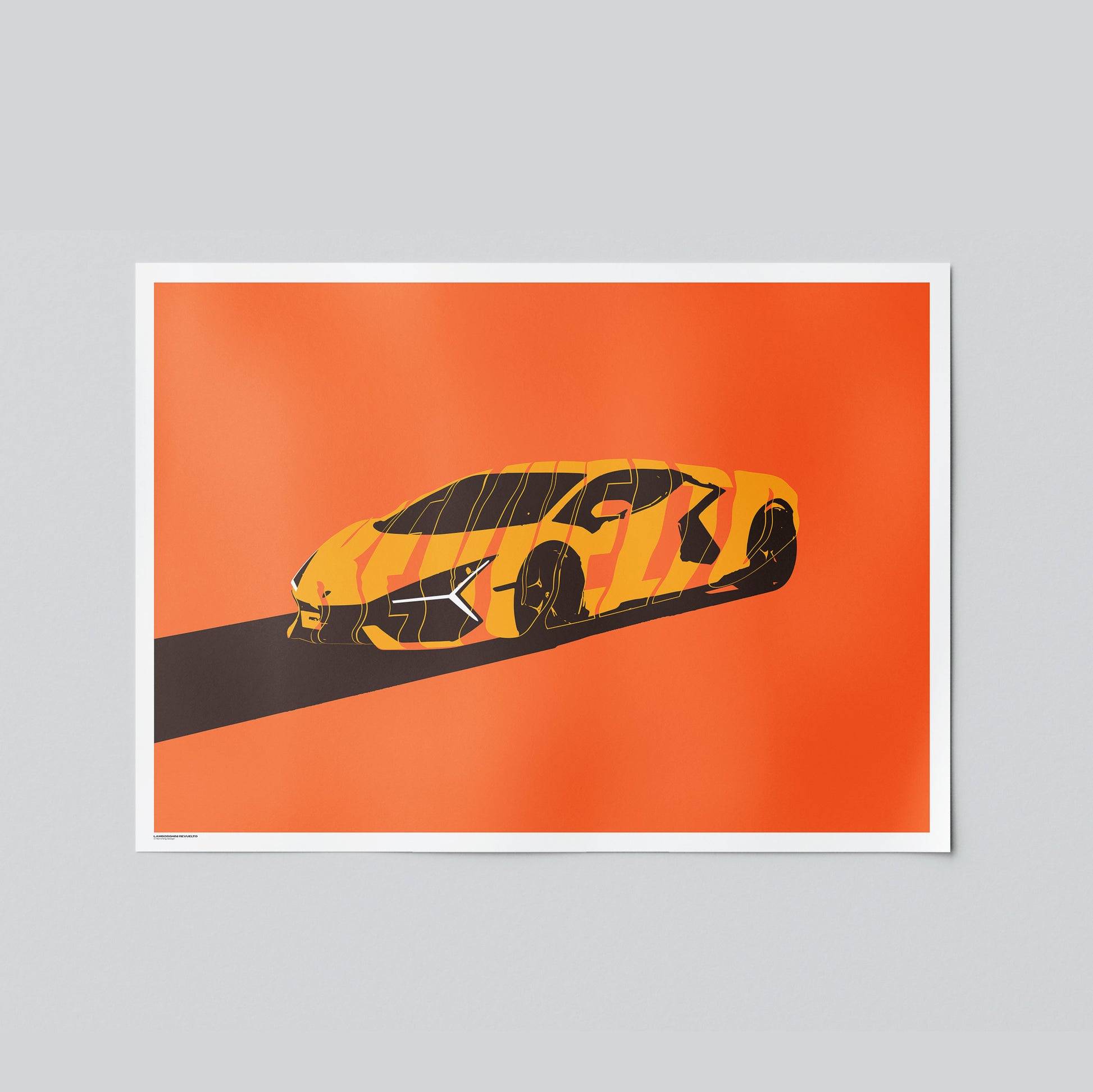 Lamborghini Revuelto poster illustration