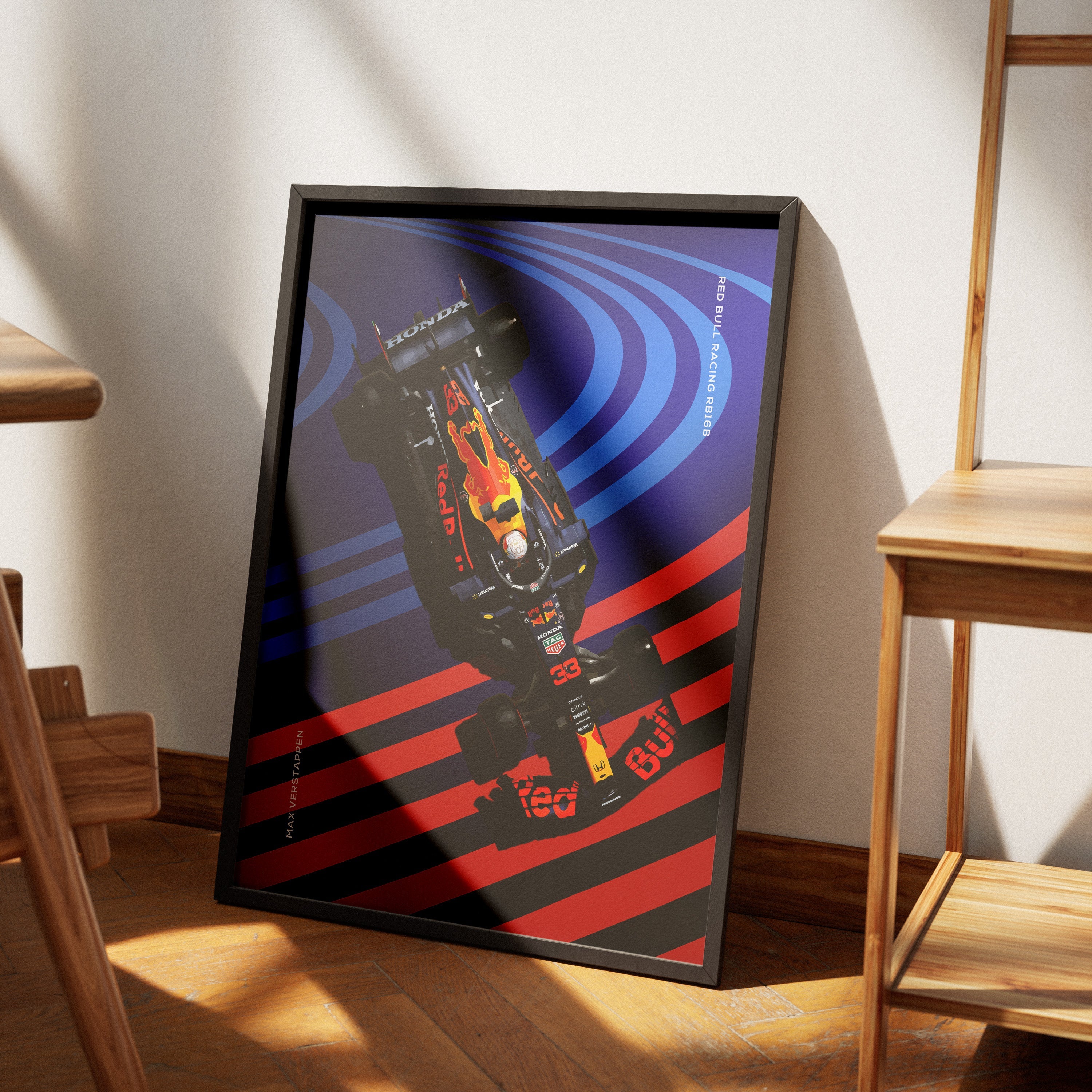Illustrated Formula 1 poster