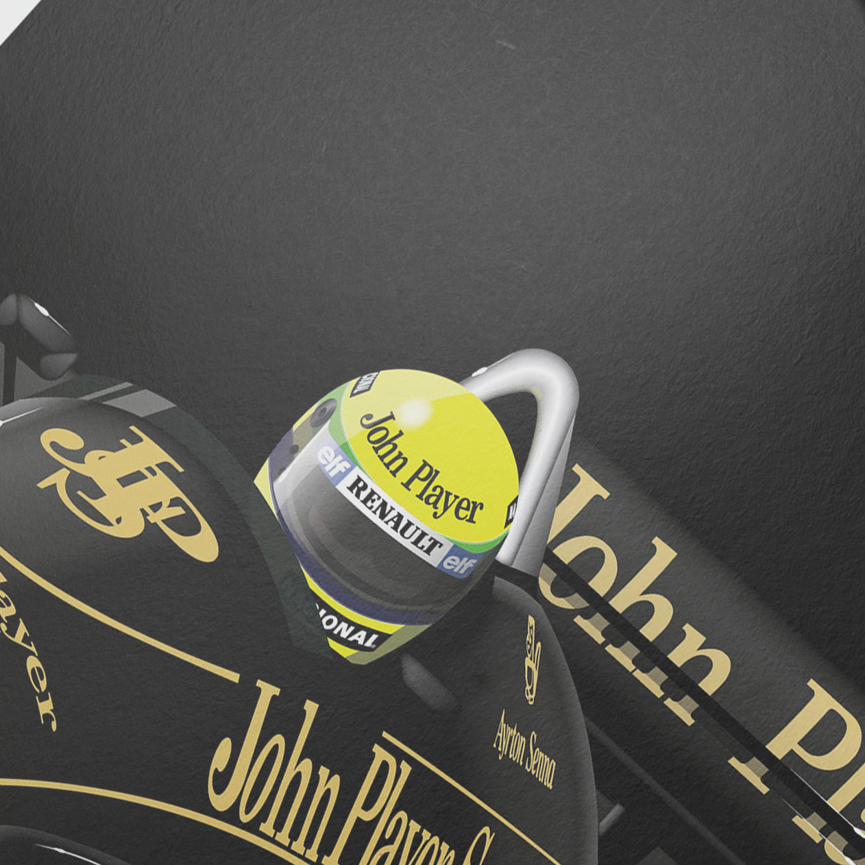 "1986" | Ayrton Senna | Lotus 98T Poster