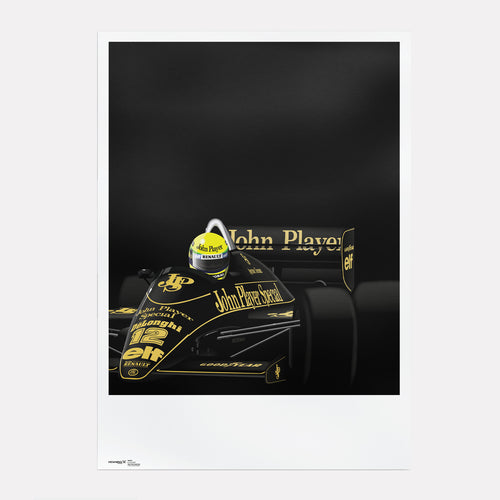 "1986" | Ayrton Senna | Lotus 98T Poster