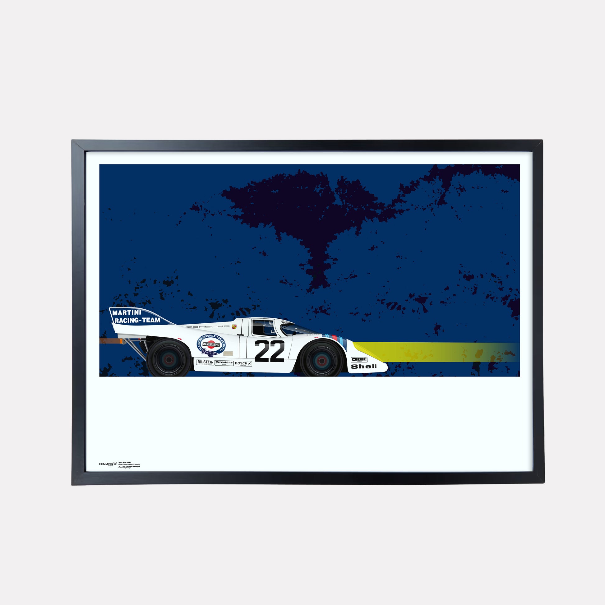 Porsche 917K Martini Racing Poster | van Lennep - Marko | 1971 Le Mans