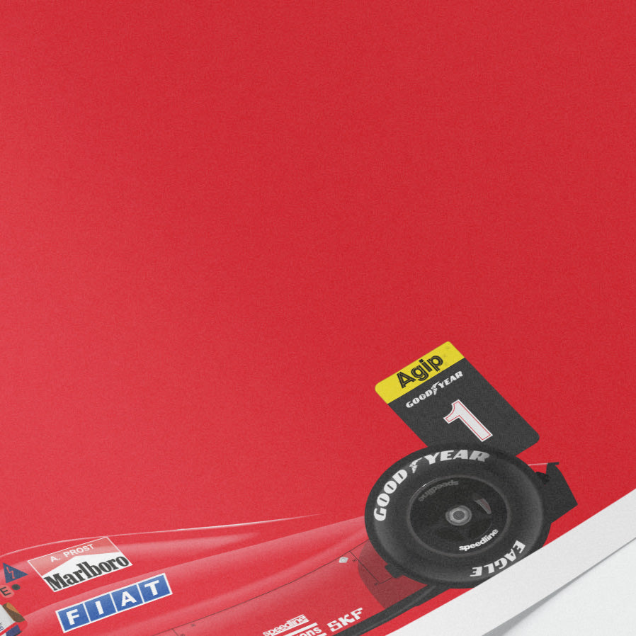"Le Professeur" Alain Prost | Ferrari 641/2 Poster