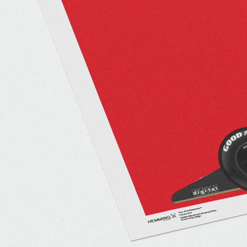 "Le Professeur" Alain Prost | Ferrari 641/2 Poster