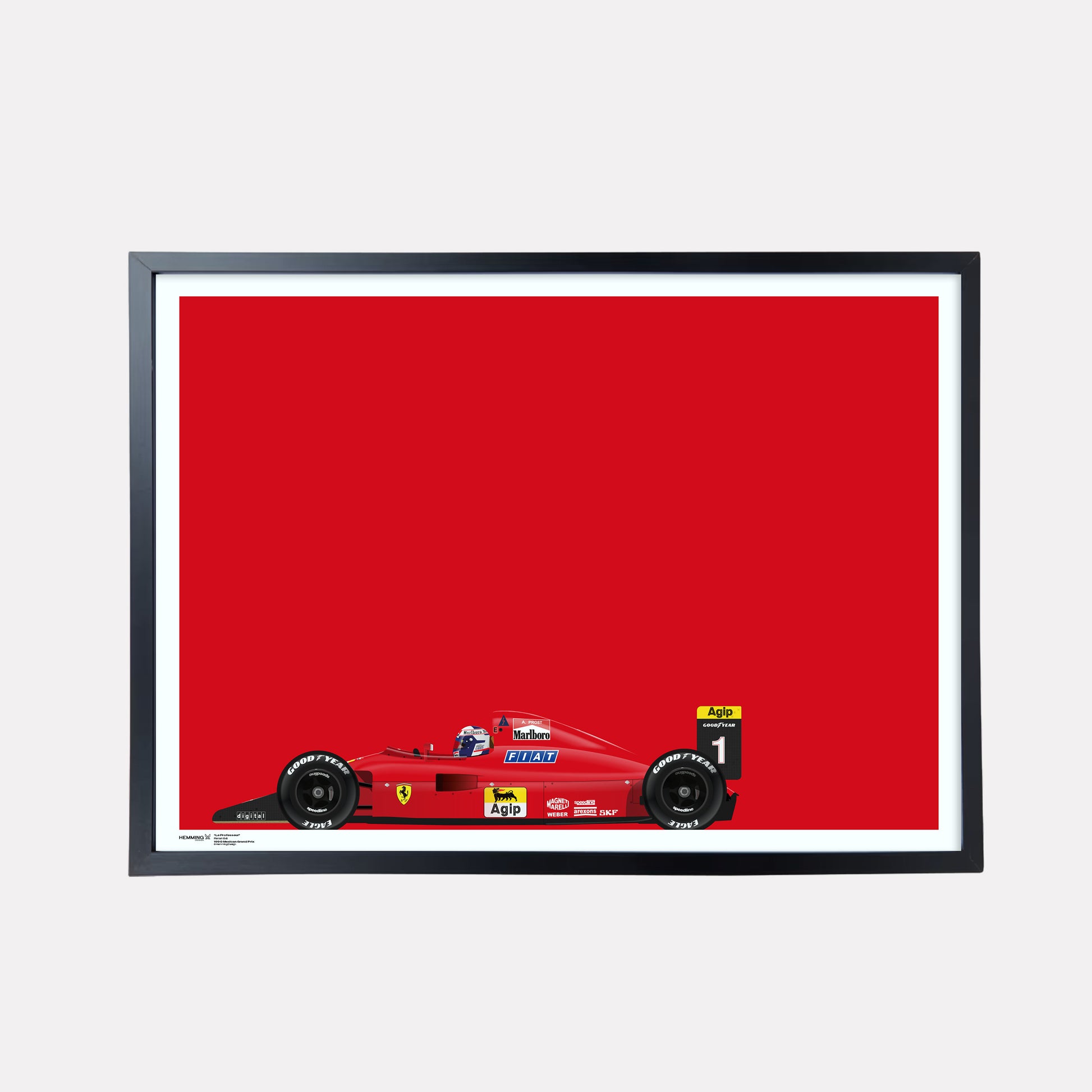 "Le Professeur" Alain Prost | Ferrari 641/2 Poster