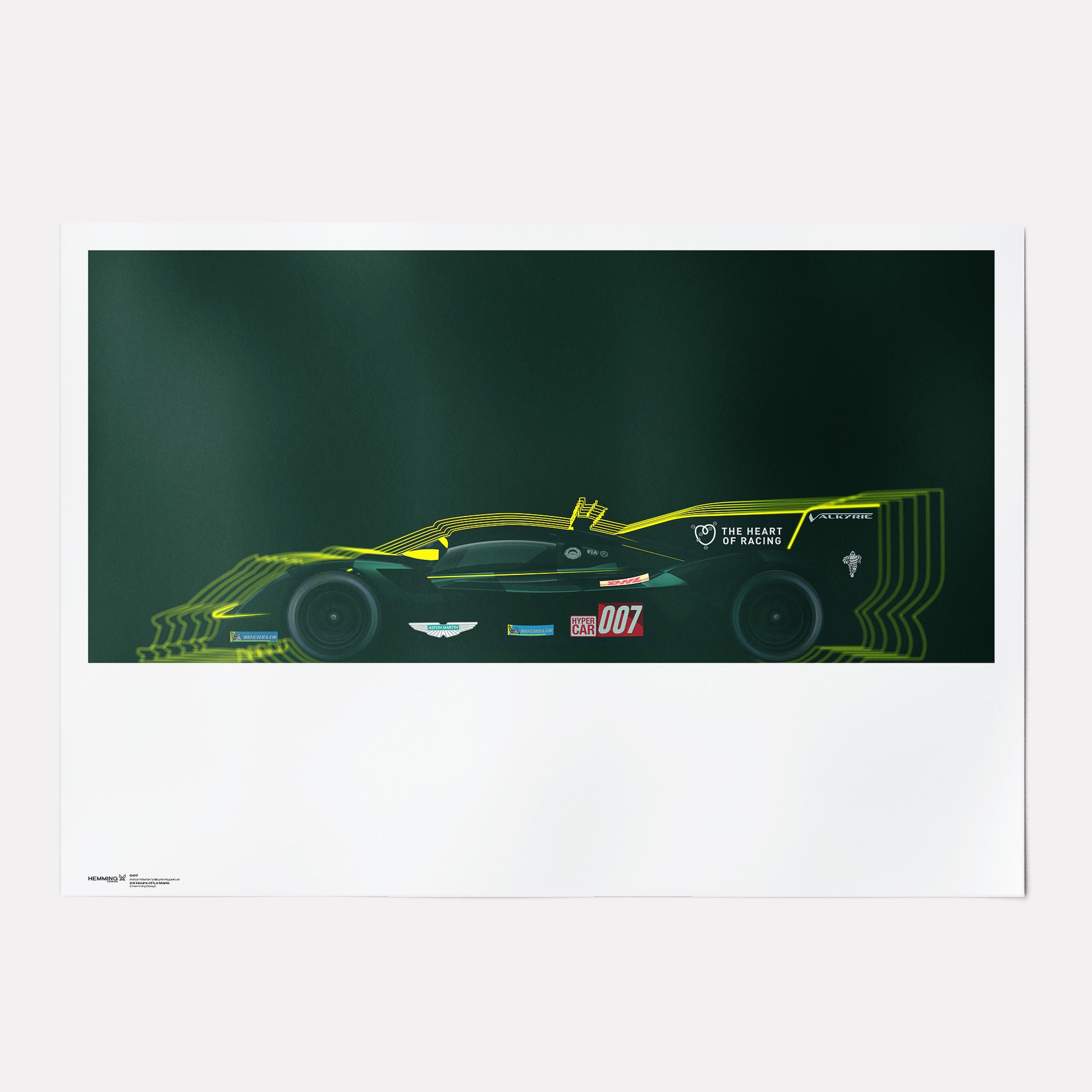 Aston Martin Valkyrie Hypercar - 007 Le Mans Poster