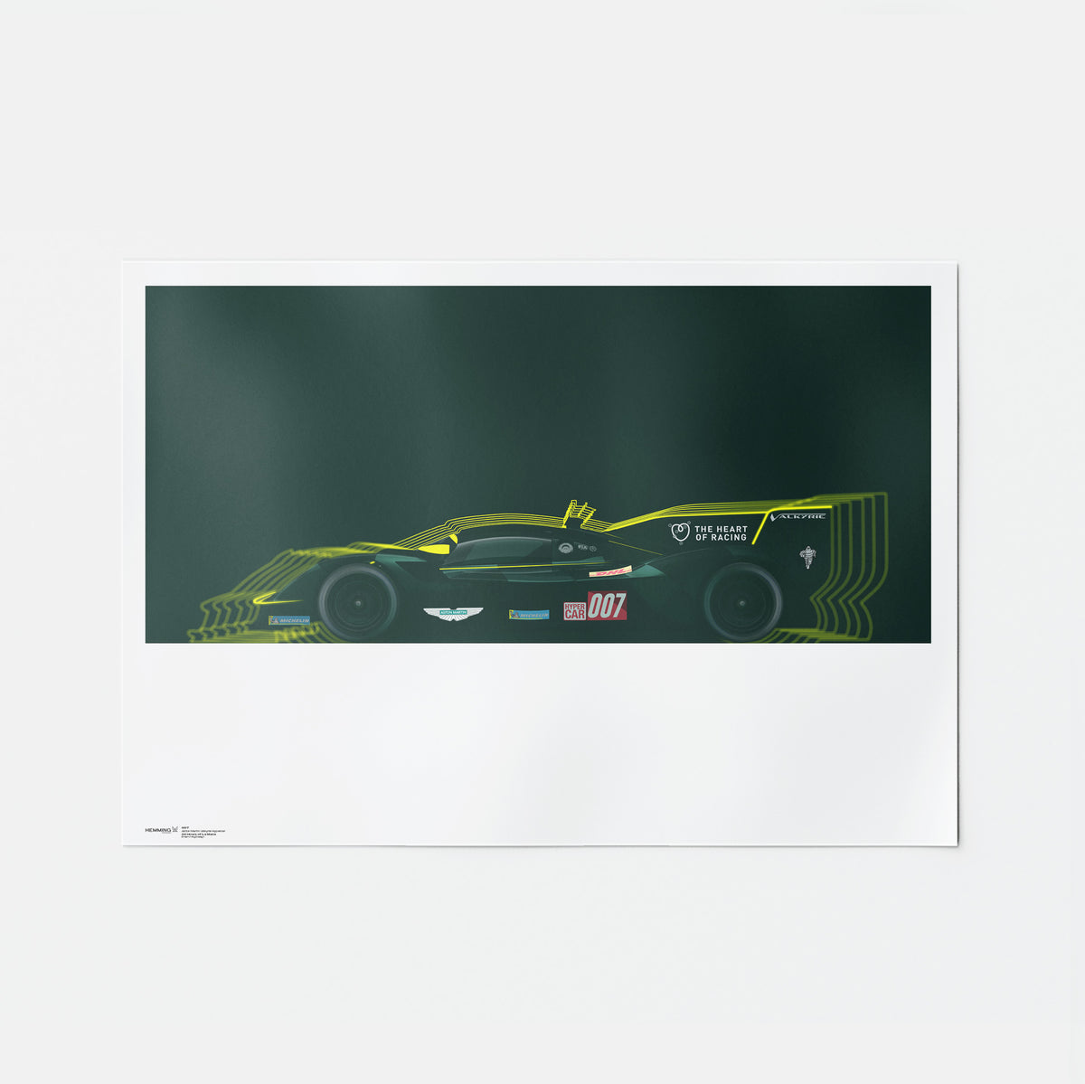 Aston Martin Valkyrie Hypercar - 007 Le Mans Poster