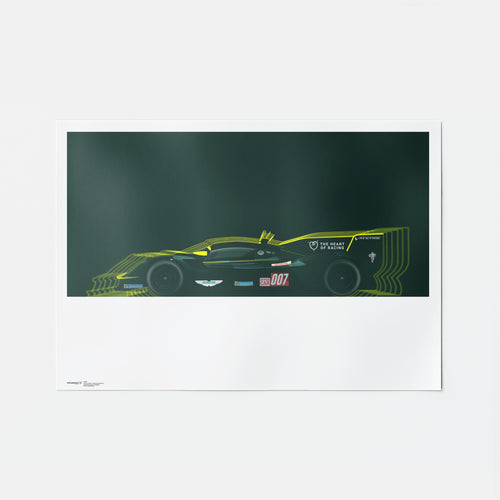 Aston Martin Valkyrie Hypercar - 007 Le Mans Poster