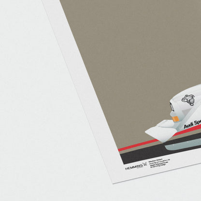 Audi S1 Quattro Poster Pikes peak illustration graphic design close up