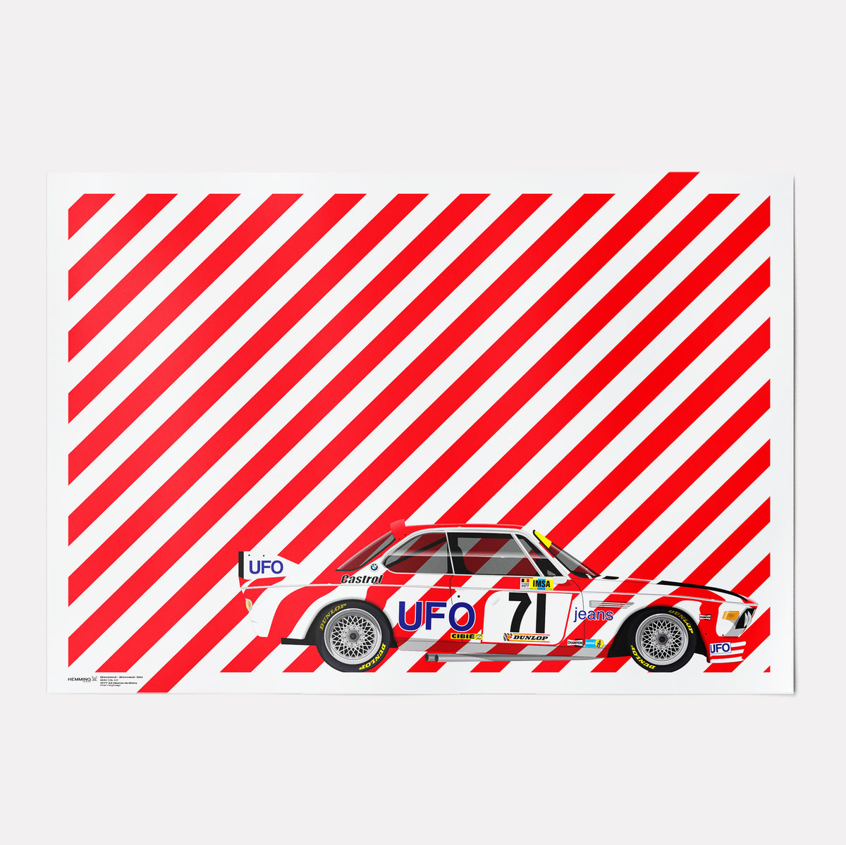 Luigi Racing | BMW 3.0 CSL Poster | 1977 24 Hours of Le Mans