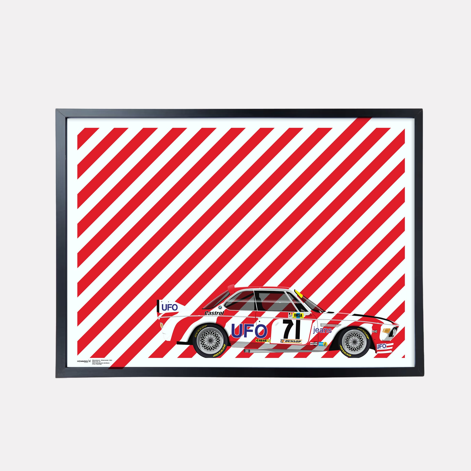 Luigi Racing | BMW 3.0 CSL Poster | 1977 24 Hours of Le Mans