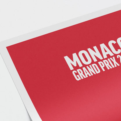 Leclerc's home win - Monaco Grand Prix '24 print