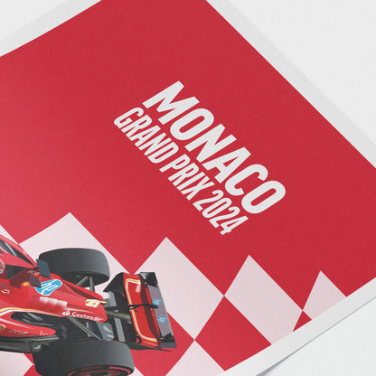 Leclerc's home win - Monaco Grand Prix '24 print