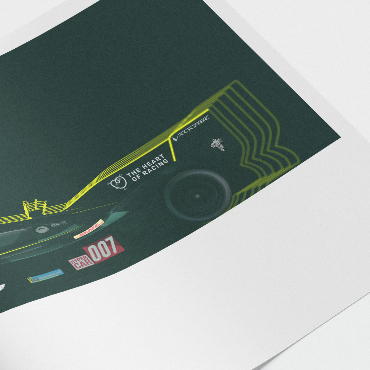 Aston Martin Valkyrie Hypercar - 007 Le Mans Poster