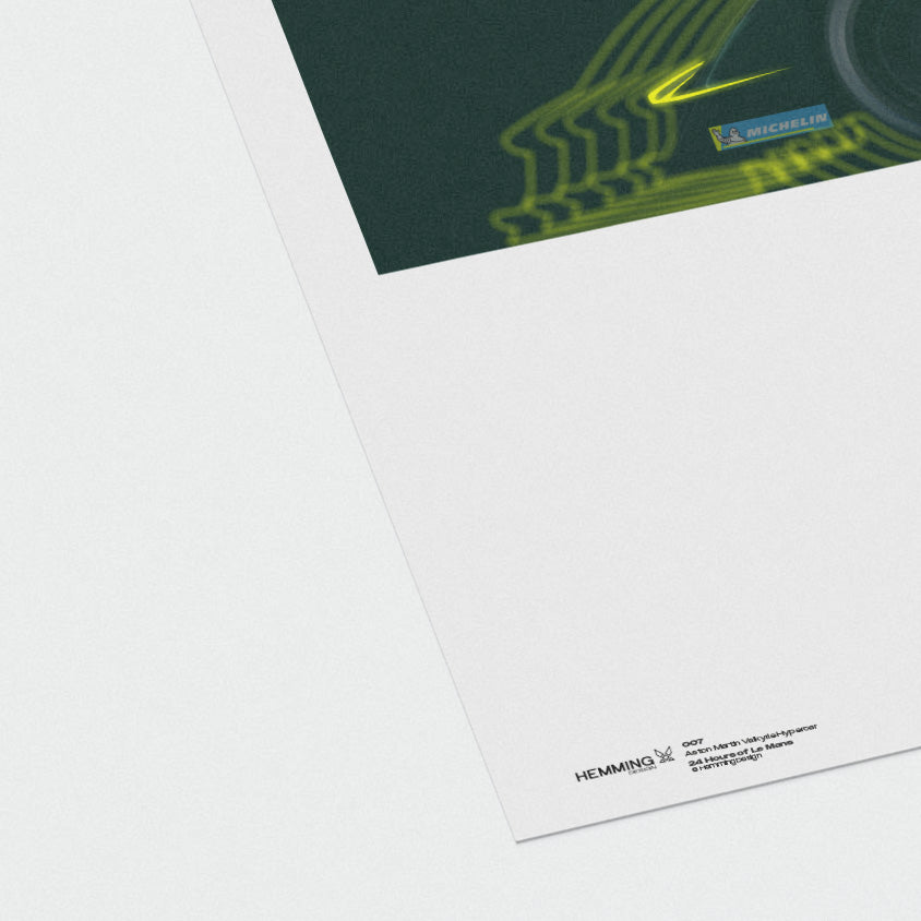 Aston Martin Valkyrie Hypercar - 007 Le Mans Poster