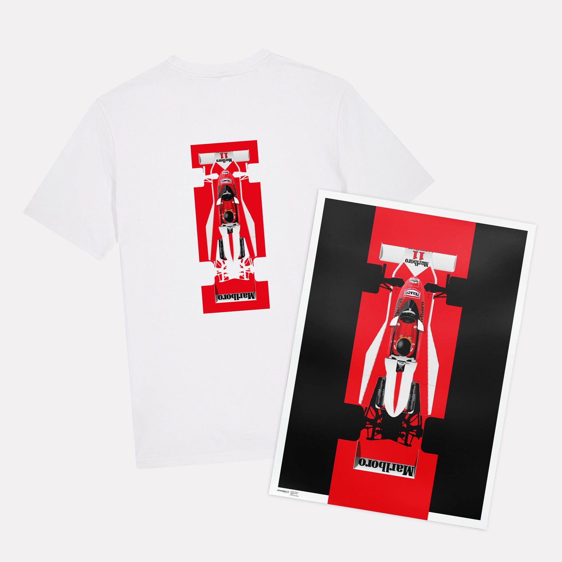James Hunt T-Shirt & Poster Bundle