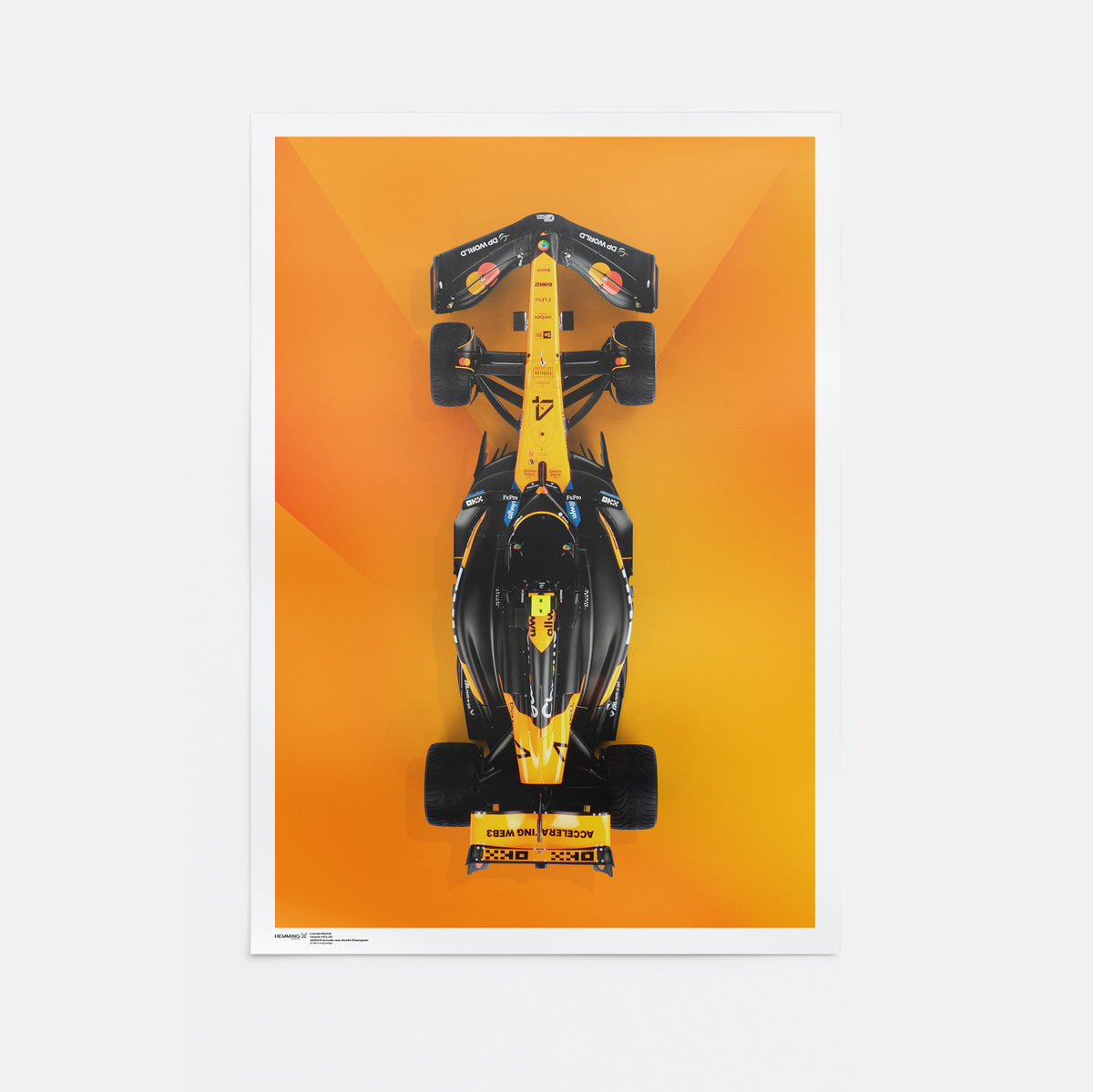 Lando Norris Poster | 2025 Formula One World Champion | Mclaren MCL39
