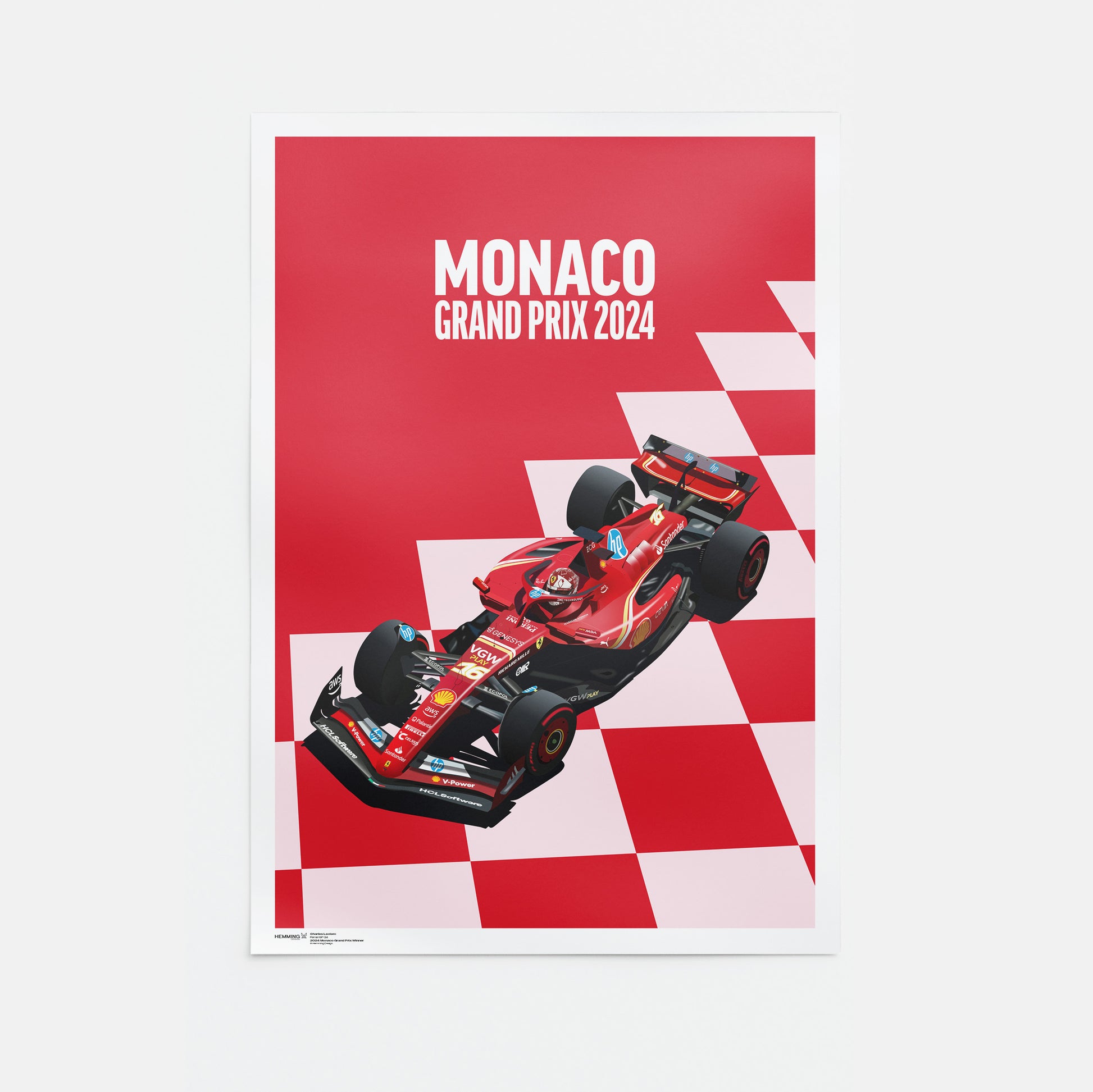 Leclerc's home win - Monaco Grand Prix '24 print