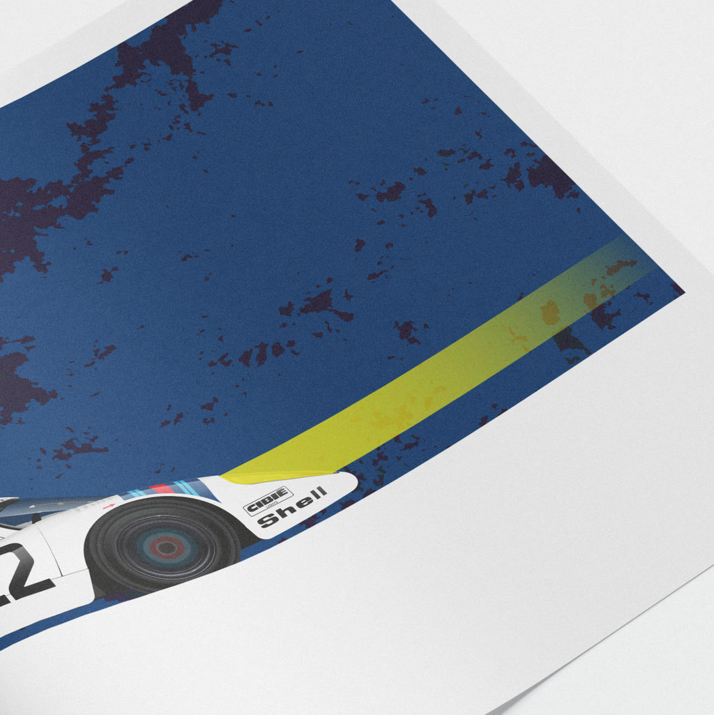 Porsche 917K Martini Racing Poster | van Lennep - Marko | 1971 Le Mans