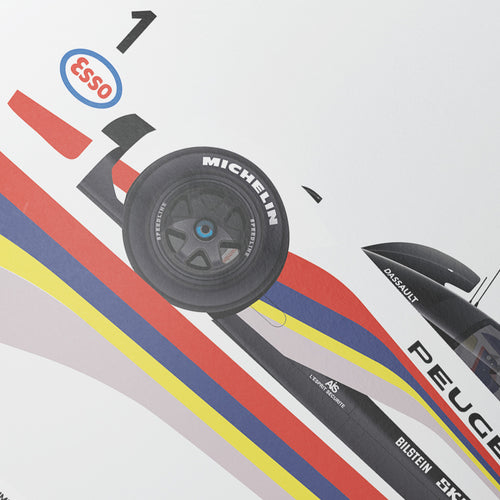 "Peugeot on Top." | Peugeot 905 Evo B2 Poster | 1992 24 Hours of Le Mans