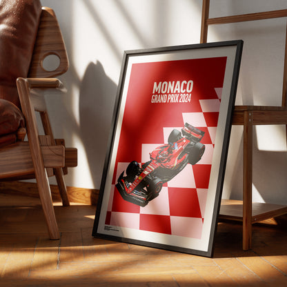 Leclerc's home win - Monaco Grand Prix '24 print