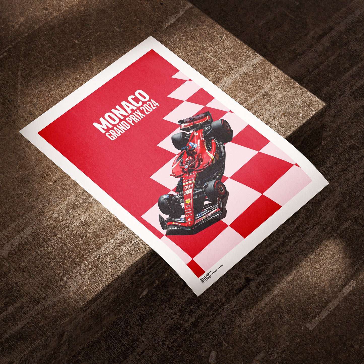 Leclerc's home win - Monaco Grand Prix '24 print