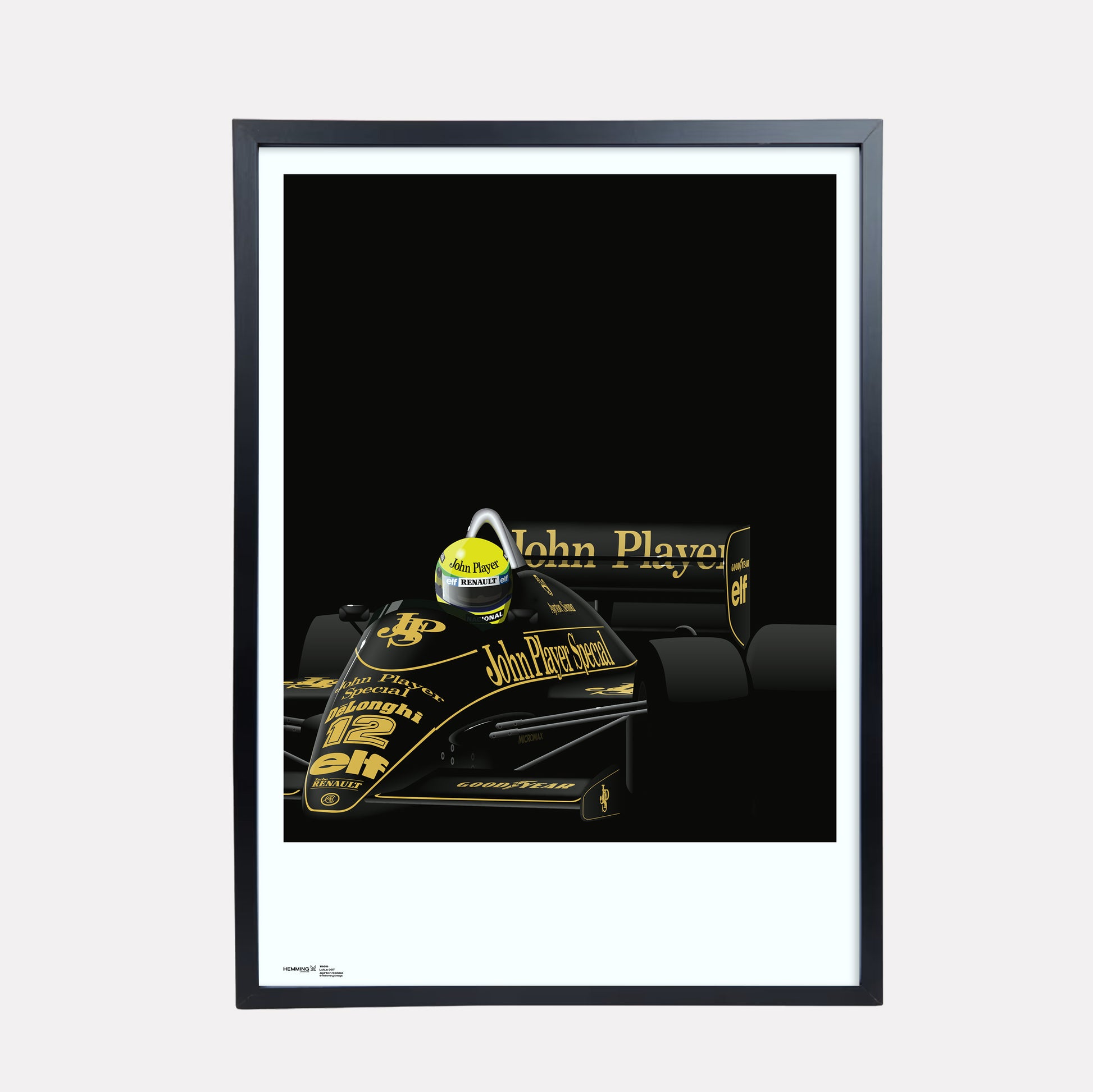 "1986" | Ayrton Senna | Lotus 98T Poster