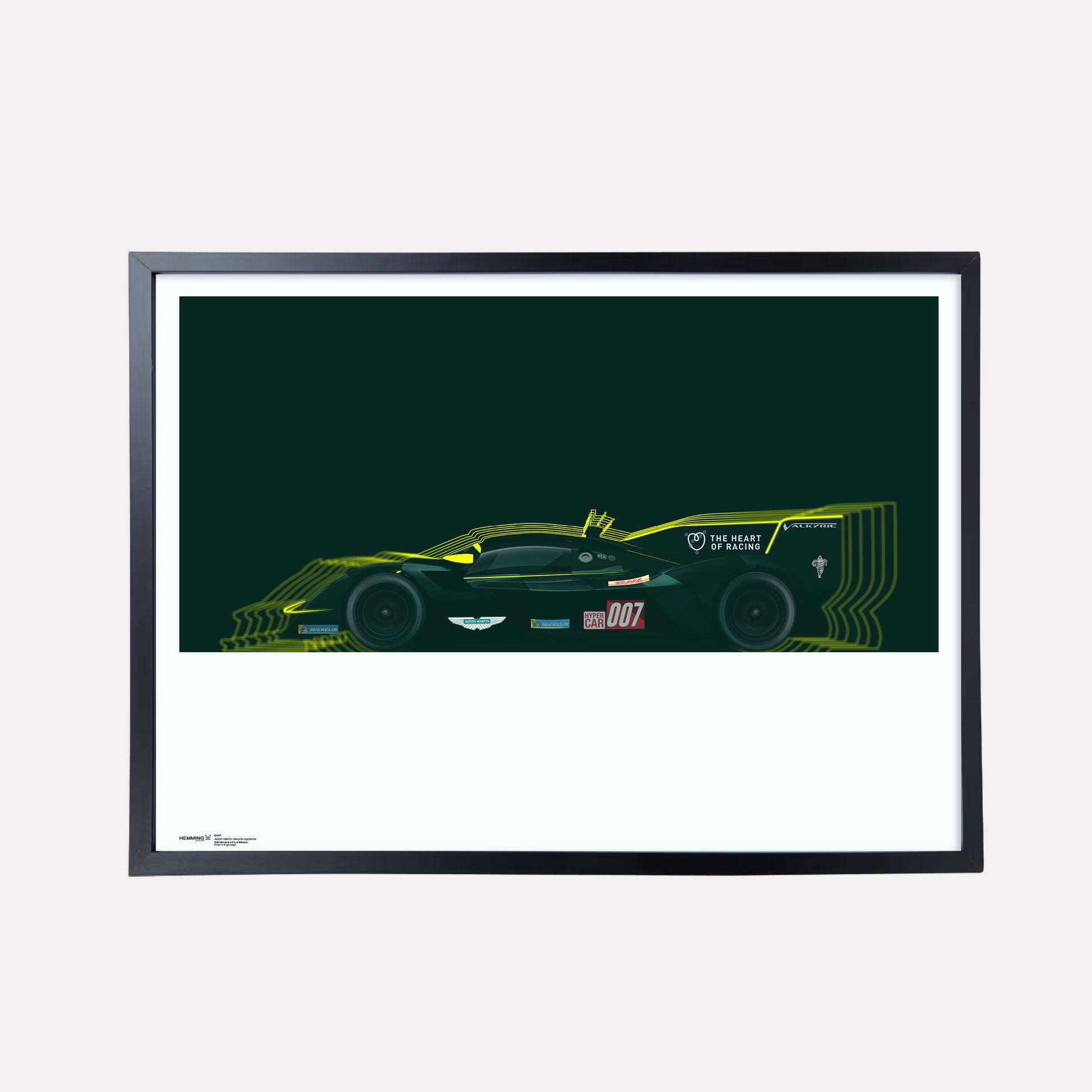 Aston Martin Valkyrie Hypercar - 007 Le Mans Poster